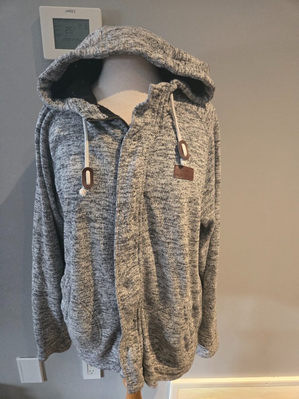 Vans Heather Gray Full-Zip Hoodie | Size Medium | EUC